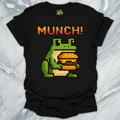 Retro Gamer Pixel Frog MUNCH! T-Shirt