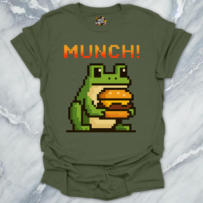 Retro Gamer Pixel Frog MUNCH! T-Shirt