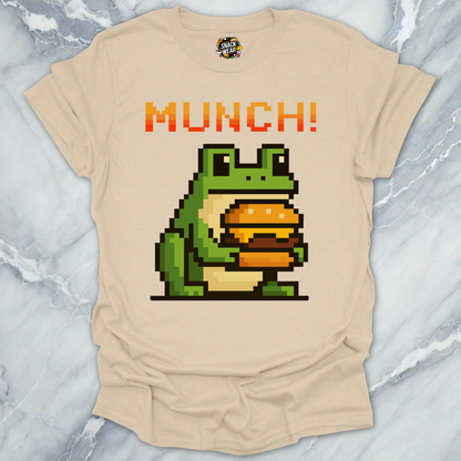 Retro Gamer Pixel Frog MUNCH! T-Shirt
