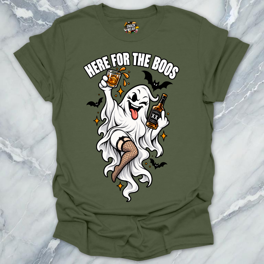 Here For The Boos Ghost T-Shirt