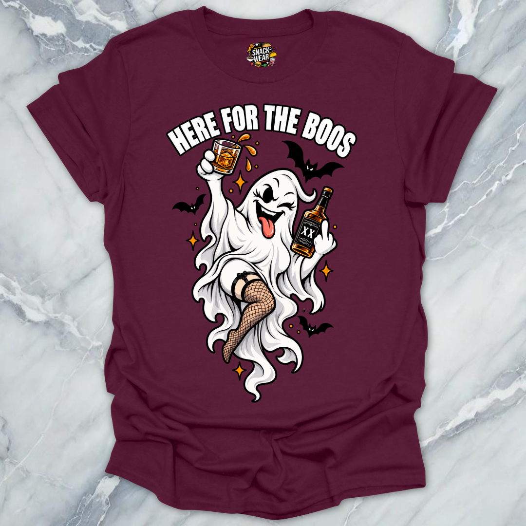 Here For The Boos Ghost T-Shirt