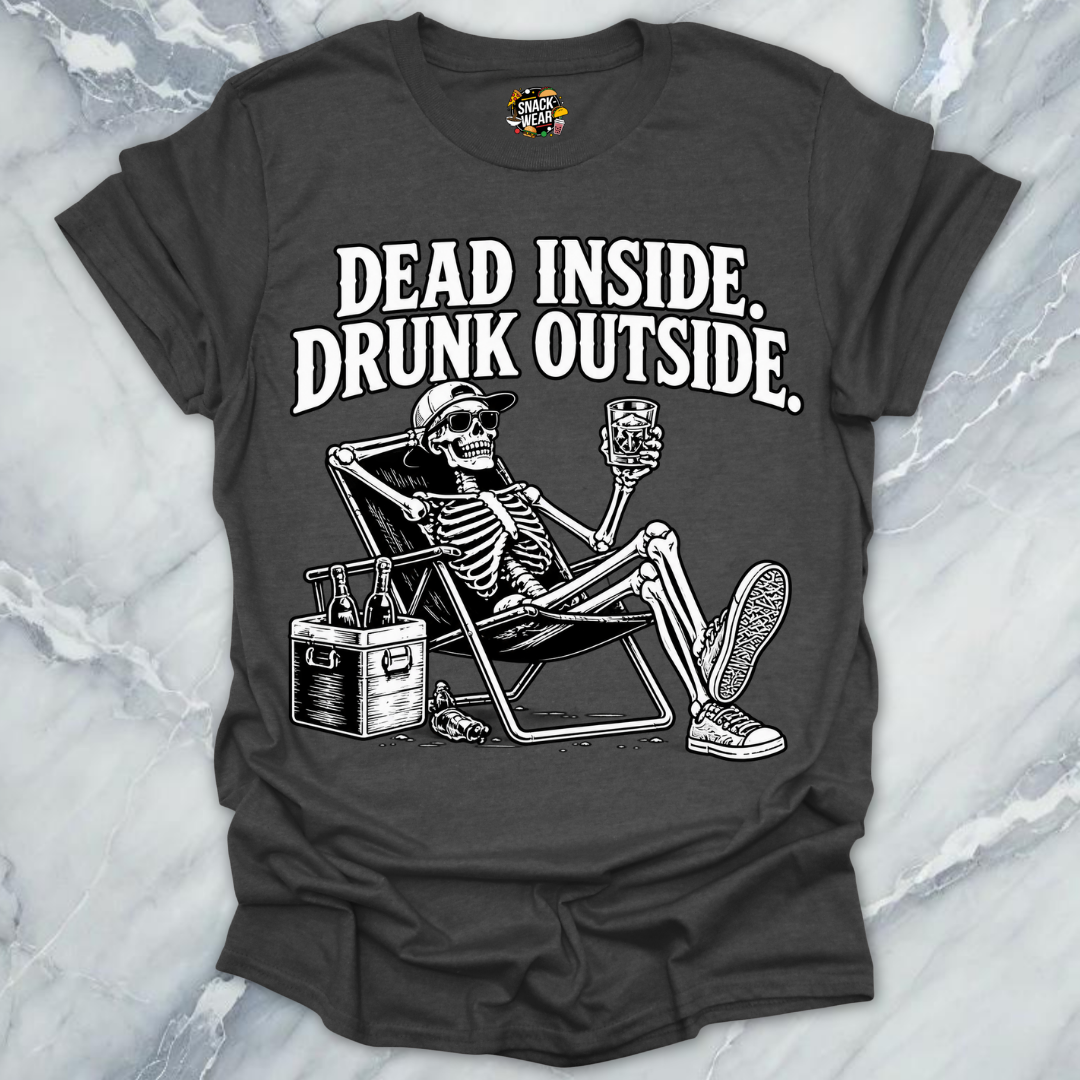 Dead Inside Drunk Outside Skeleton Shirt