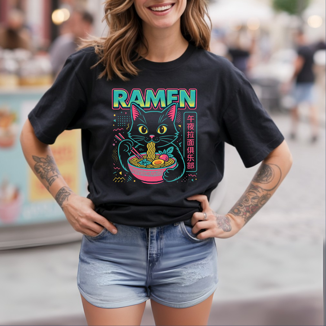 Ramen Y2K Cat T-Shirt