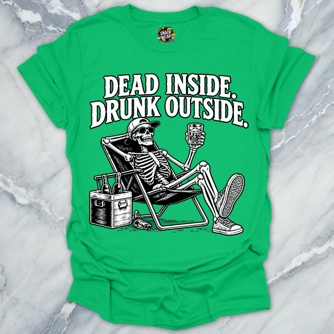 Dead Inside Drunk Outside Skeleton Shirt
