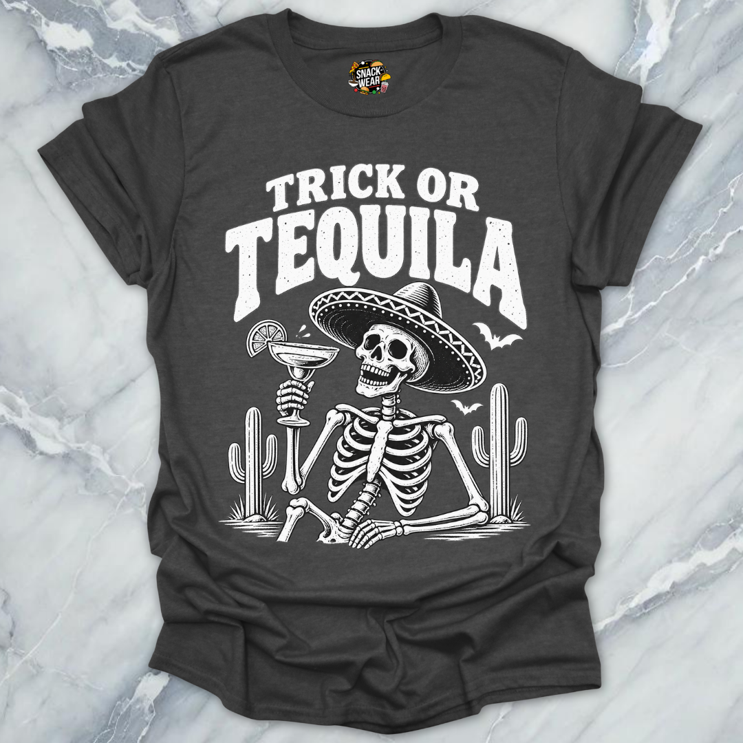 Trick Or Tequila Skeleton Shirt
