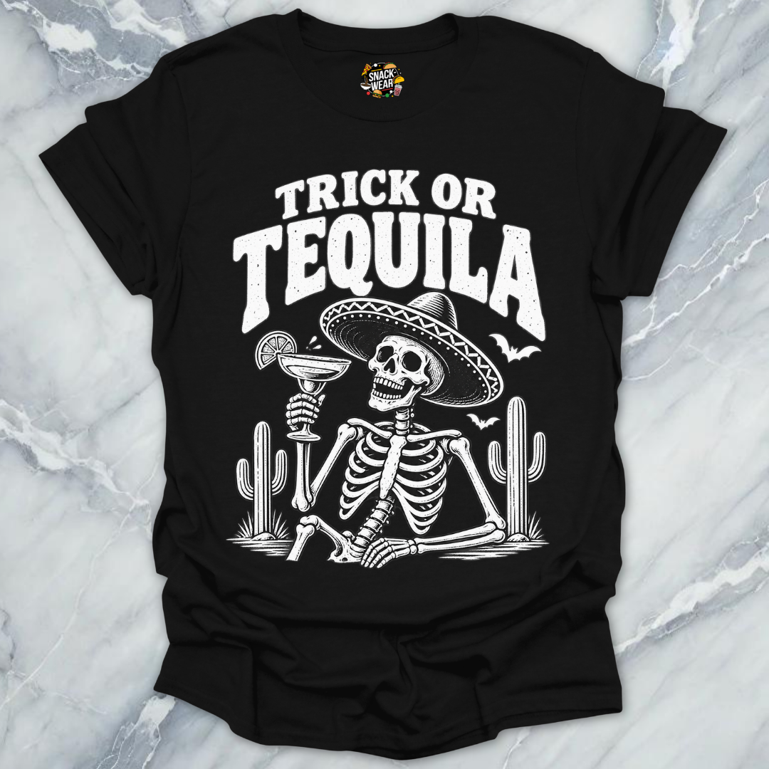 Trick Or Tequila Skeleton Shirt