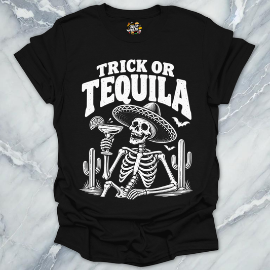 Trick Or Tequila Skeleton Shirt