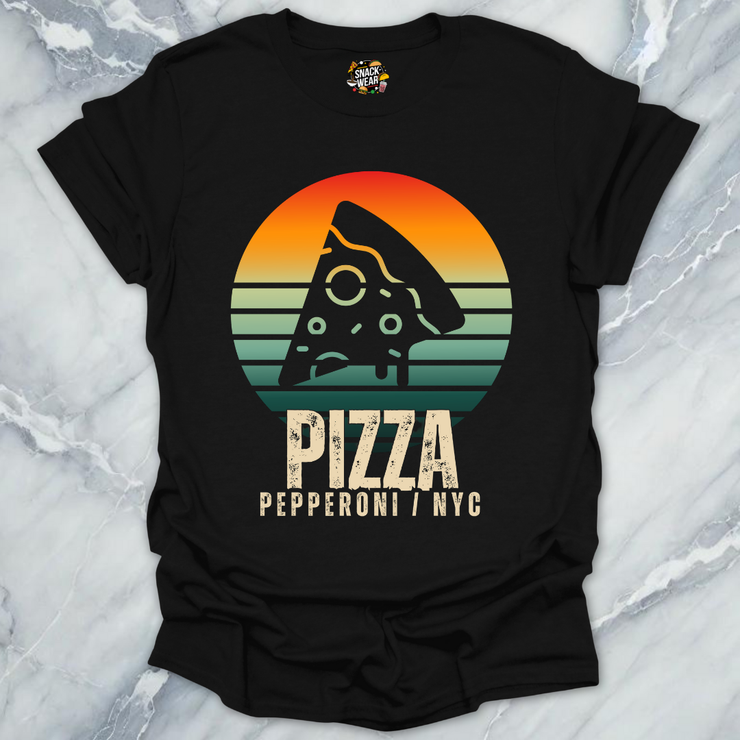 NYC Pizza Retro City Foodie T-Shirt