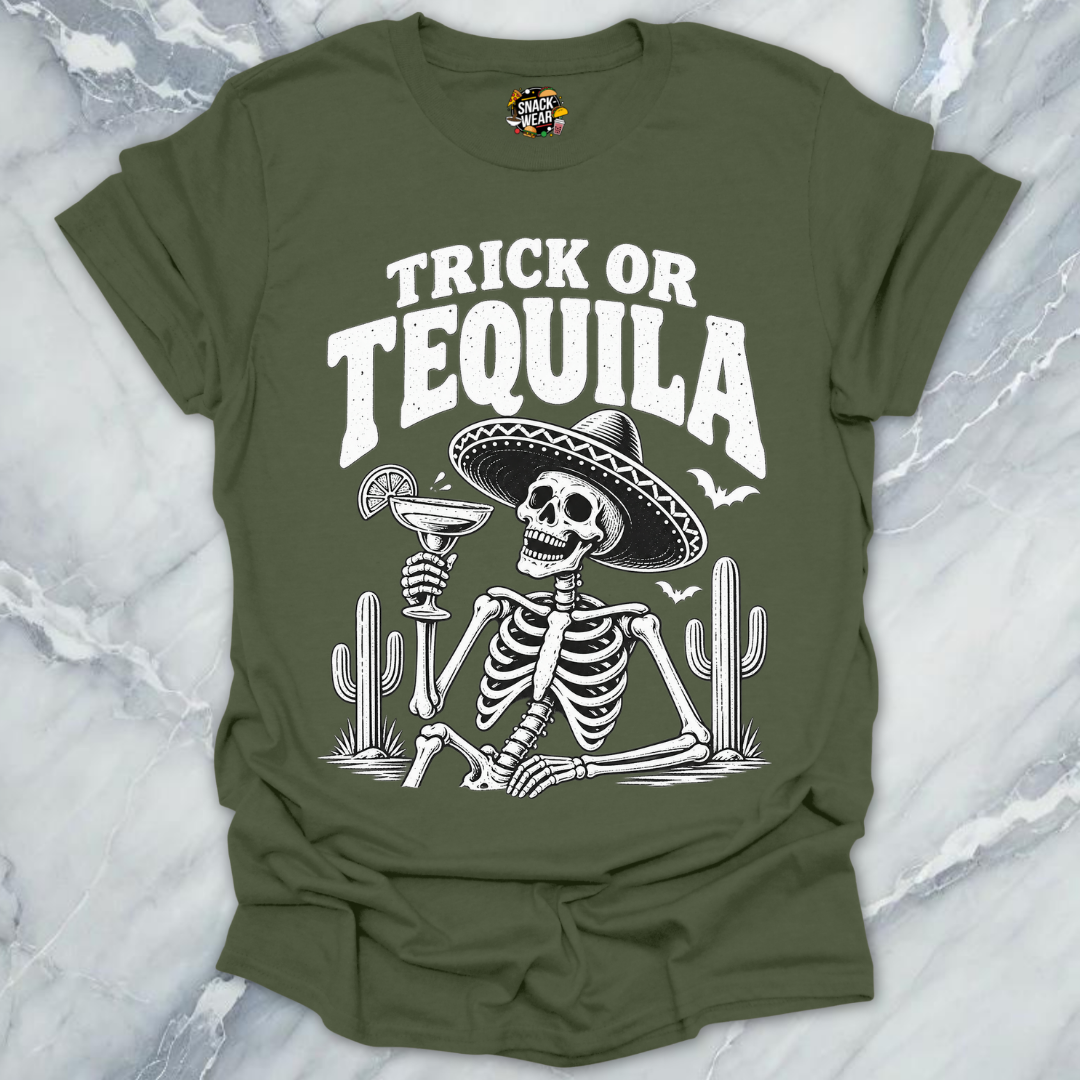 Trick Or Tequila Skeleton Shirt