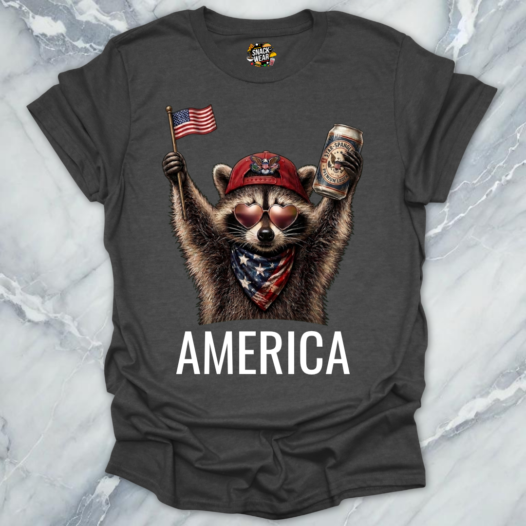 America Raccoon T-Shirt
