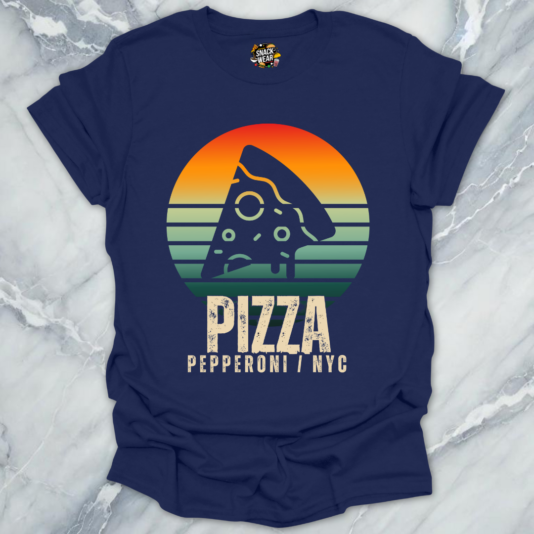 NYC Pizza Retro City Foodie T-Shirt