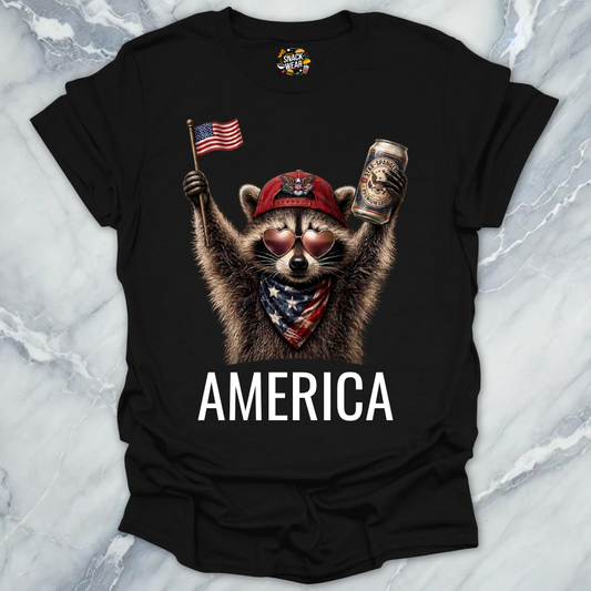 America Raccoon T-Shirt