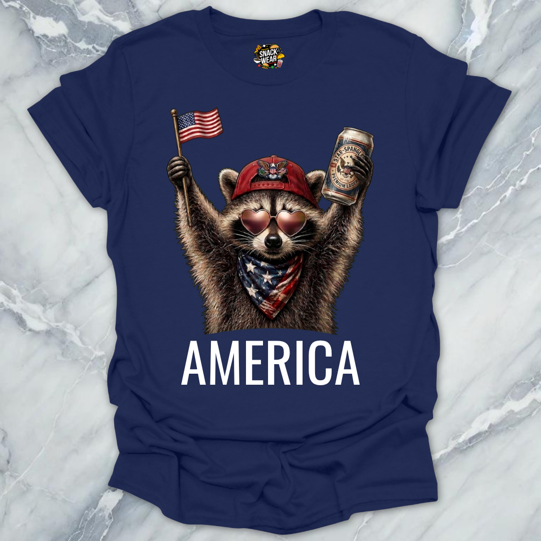 America Raccoon T-Shirt