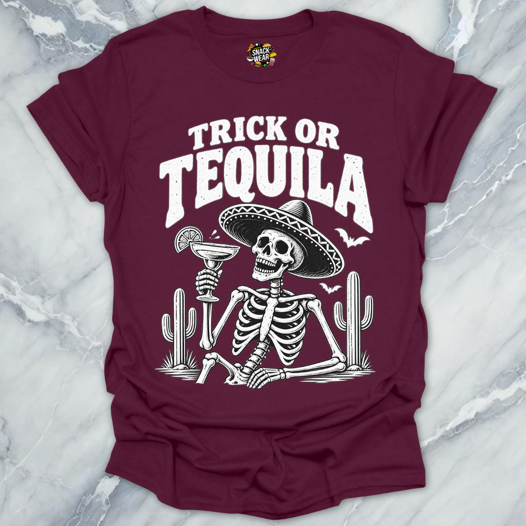Trick Or Tequila Skeleton Shirt