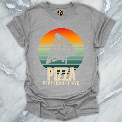 NYC Pizza Retro City Foodie T-Shirt
