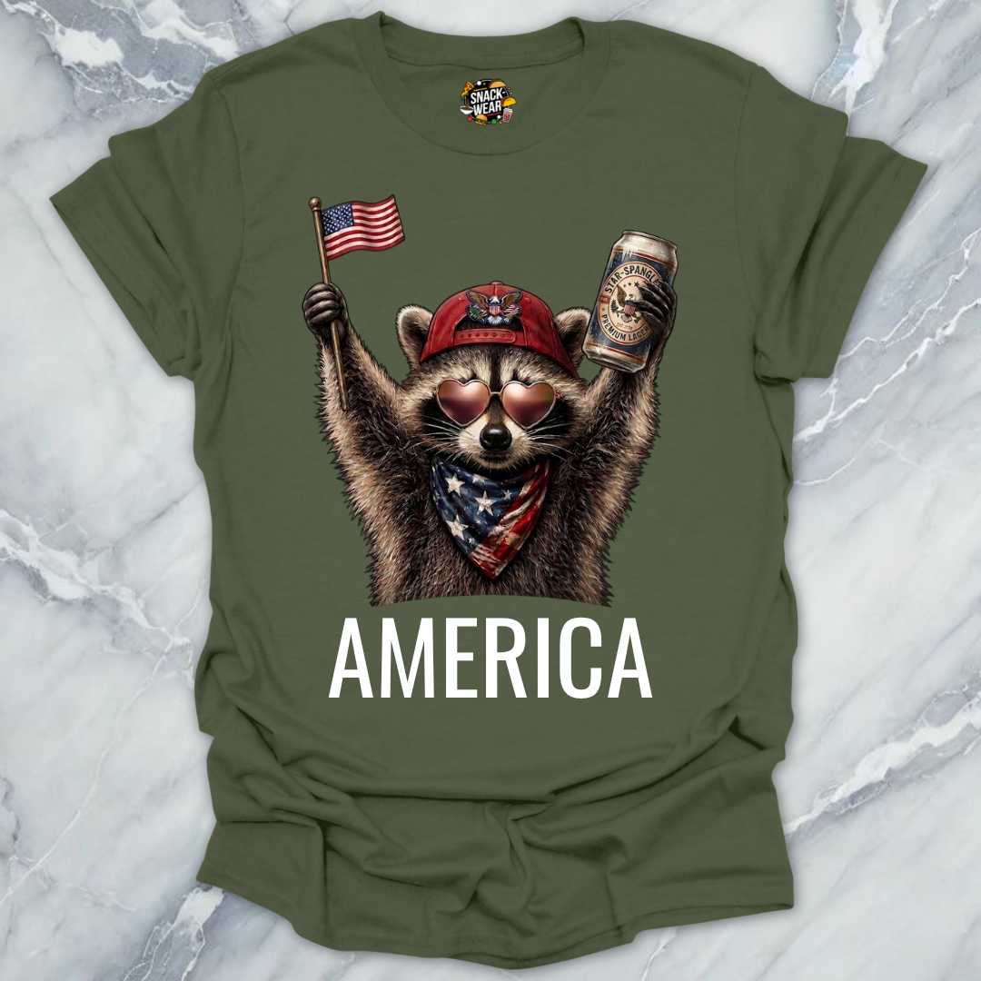 America Raccoon T-Shirt