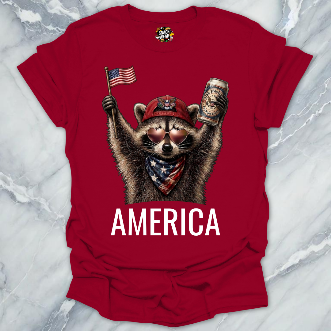 America Raccoon T-Shirt