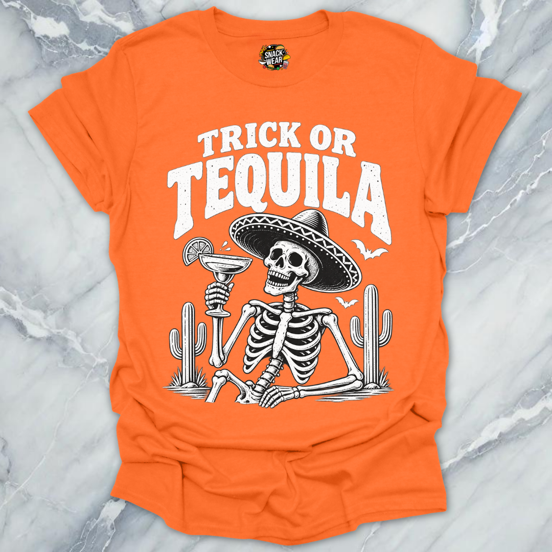 Trick Or Tequila Skeleton Shirt