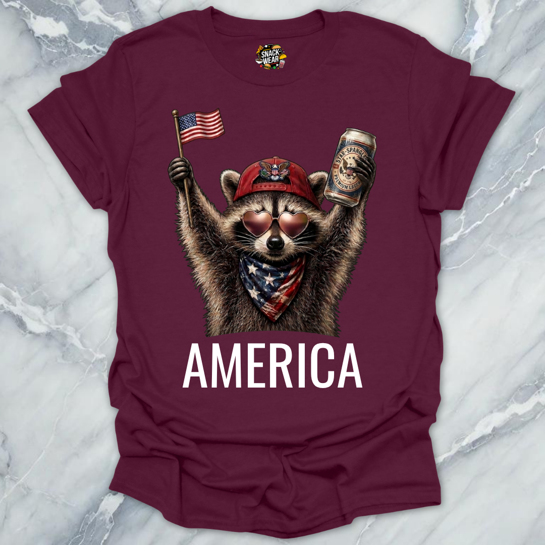 America Raccoon T-Shirt