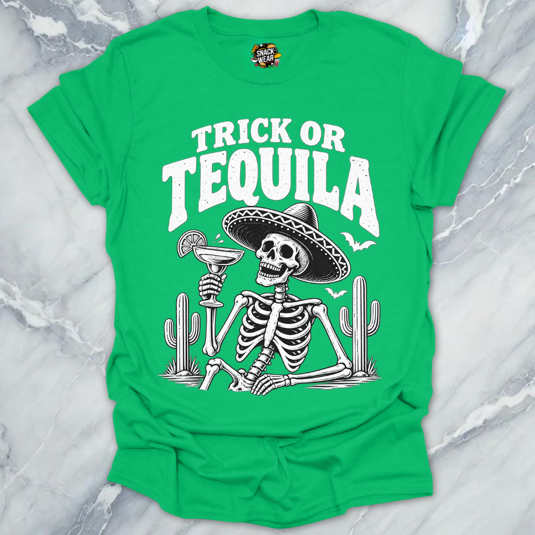 Trick Or Tequila Skeleton Shirt