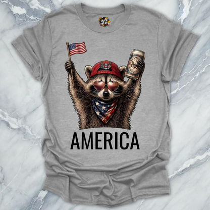 America Raccoon T-Shirt