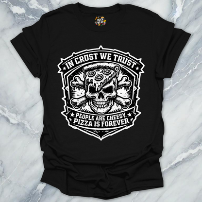 Crust Trust Pizza Skull T-Shirt