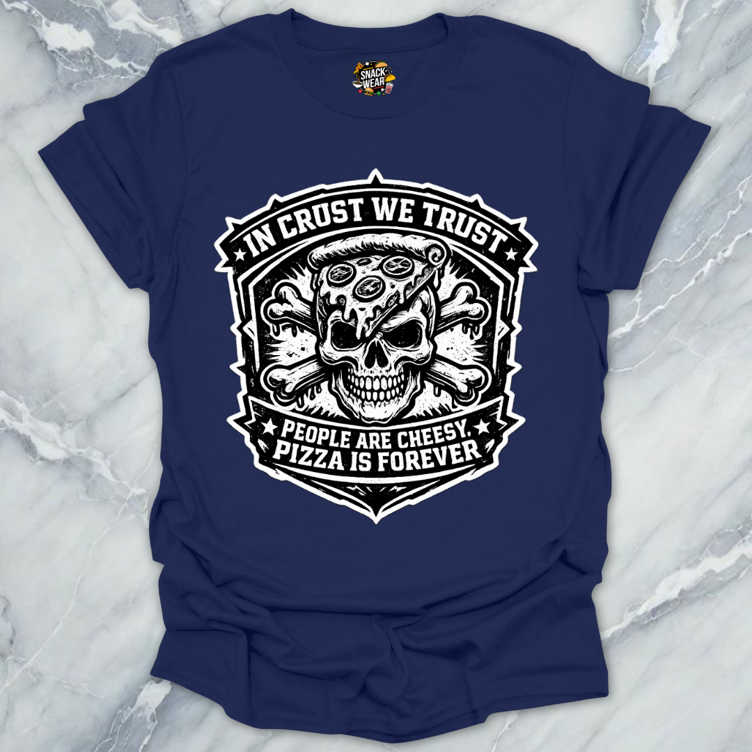 Crust Trust Pizza Skull T-Shirt