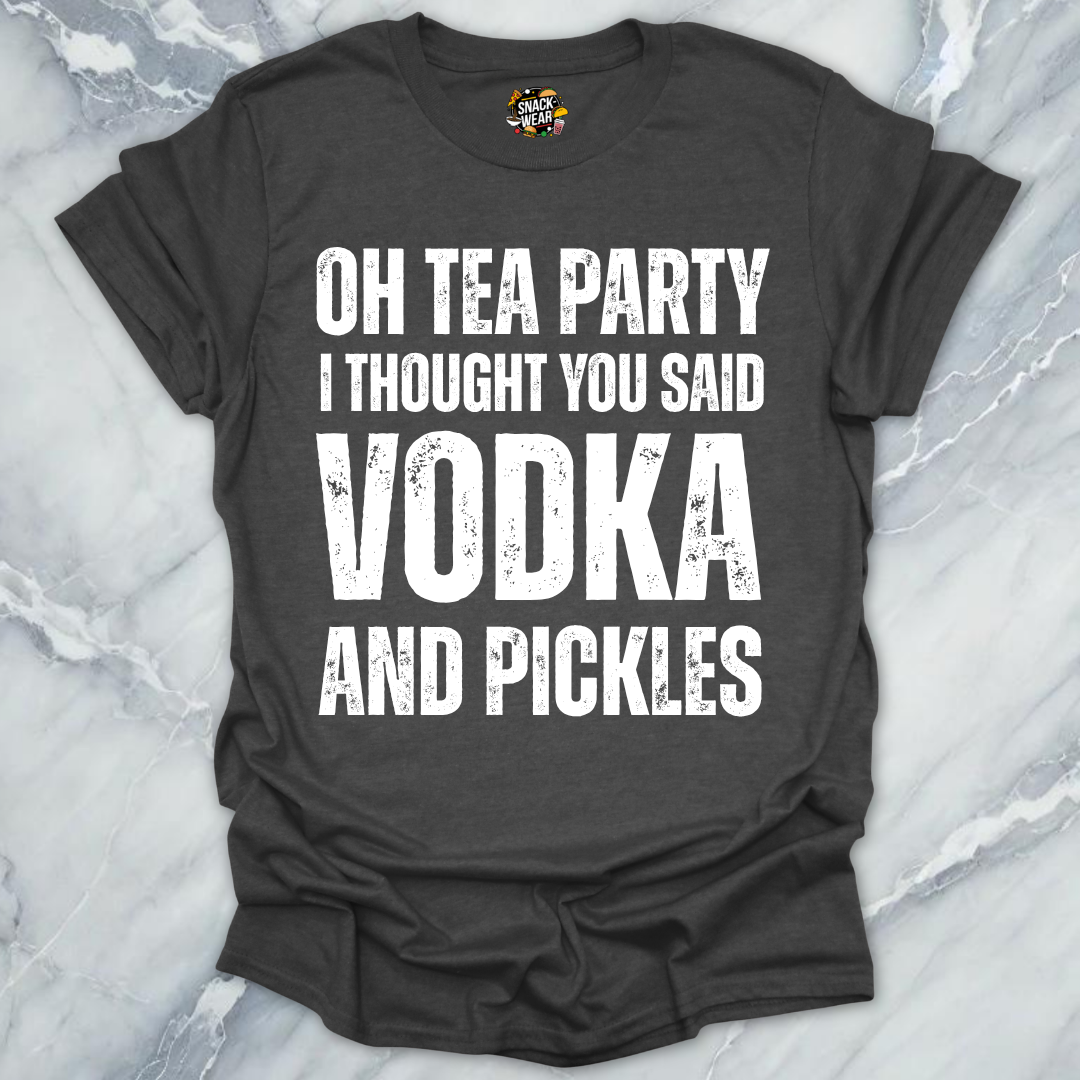 Tea Party Vodka Pickles T-Shirt