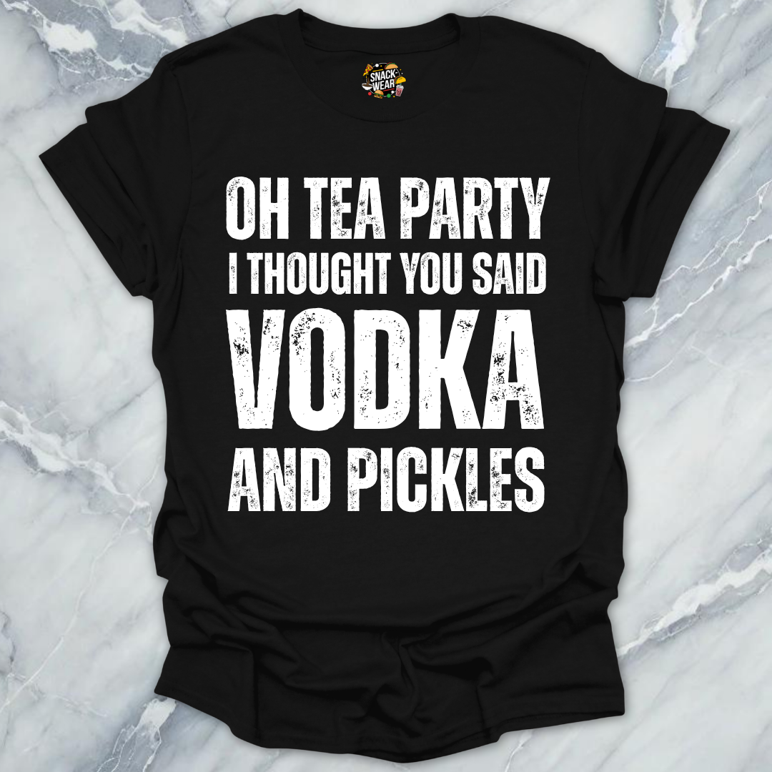 Tea Party Vodka Pickles T-Shirt
