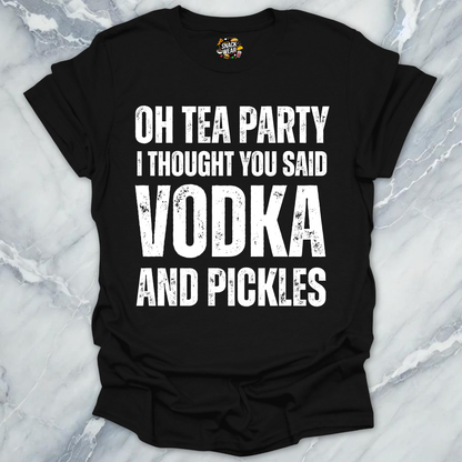 Tea Party Vodka Pickles T-Shirt