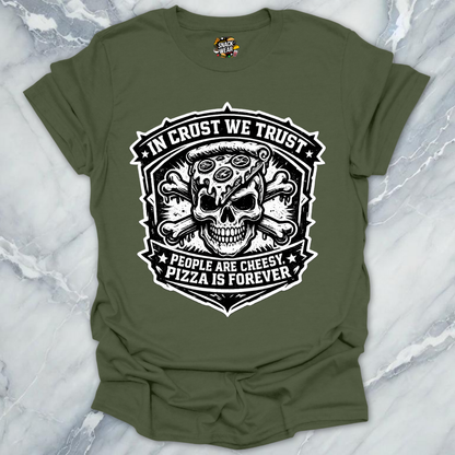 Crust Trust Pizza Skull T-Shirt