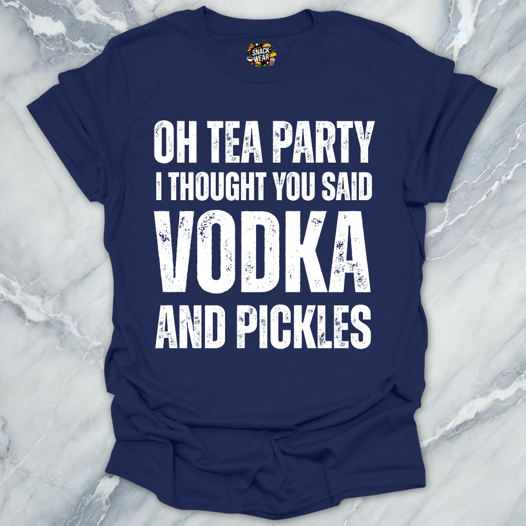 Tea Party Vodka Pickles T-Shirt