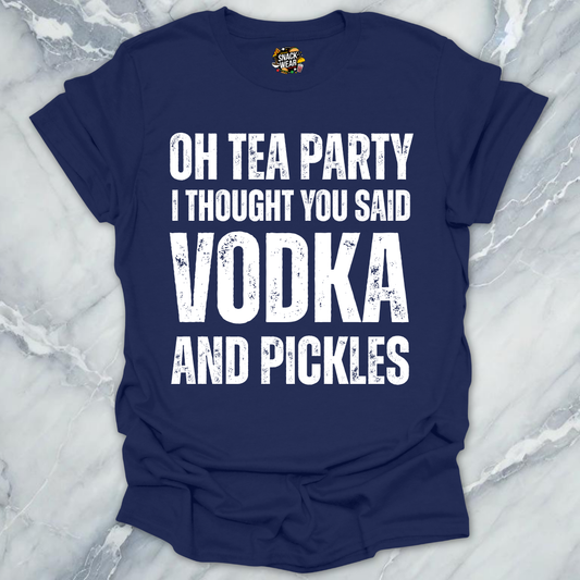 Tea Party Vodka Pickles T-Shirt