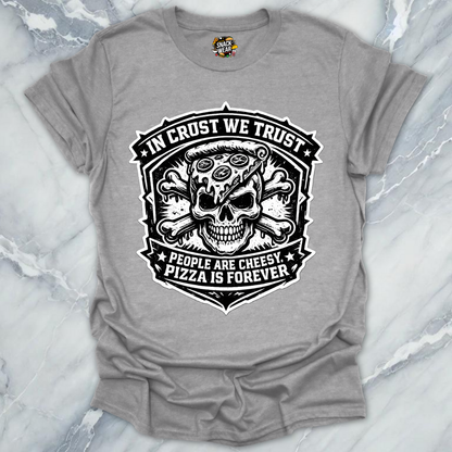 Crust Trust Pizza Skull T-Shirt