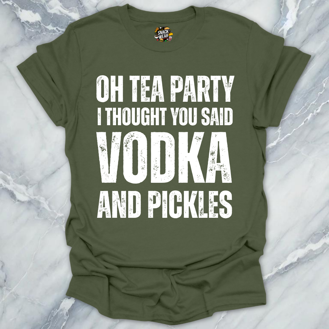Tea Party Vodka Pickles T-Shirt