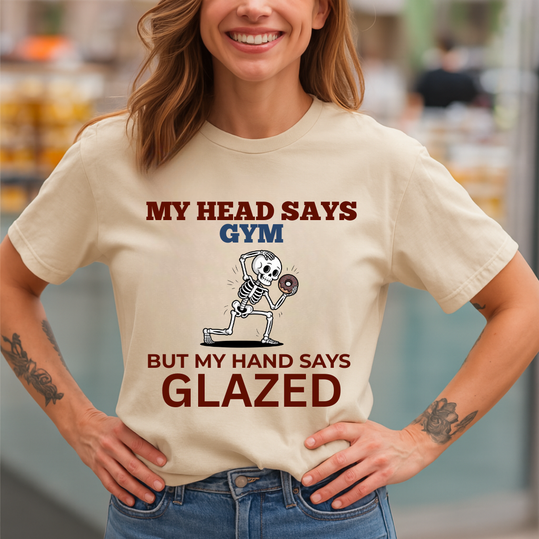 Head Says Gym Glazed T-Shirt
