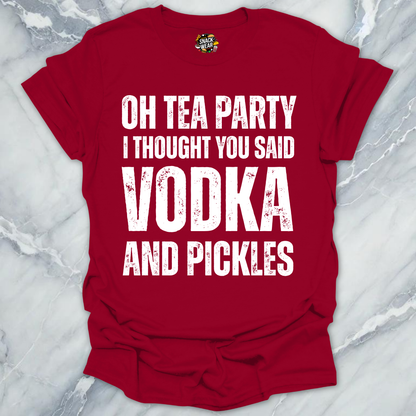 Tea Party Vodka Pickles T-Shirt