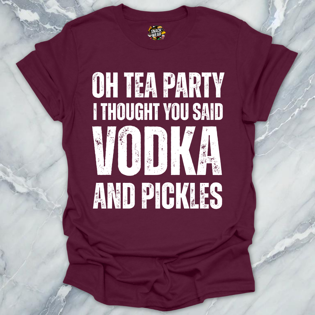 Tea Party Vodka Pickles T-Shirt