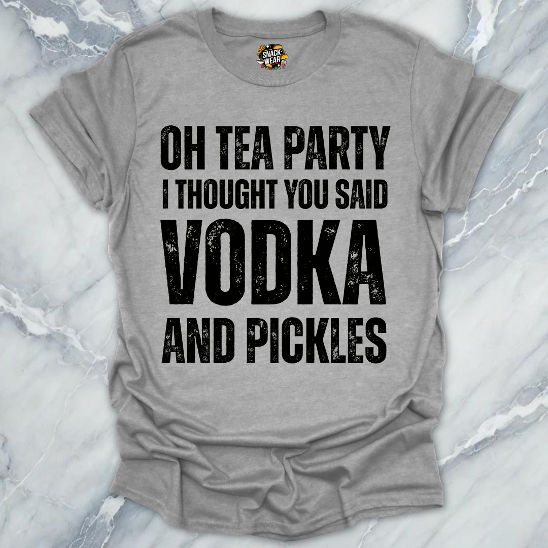 Tea Party Vodka Pickles T-Shirt