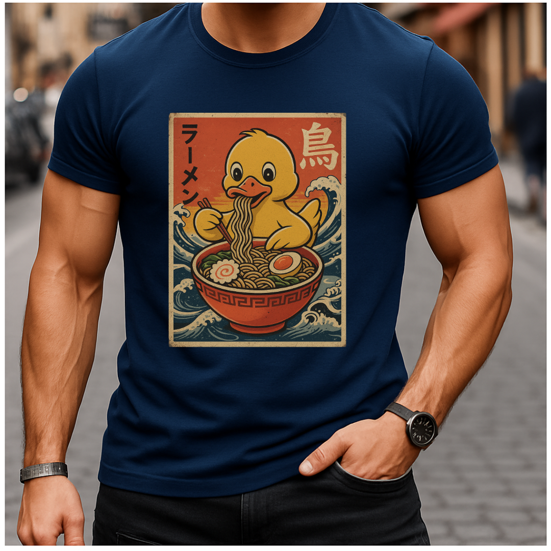 Vintage Japanese Ramen Duck T-Shirt