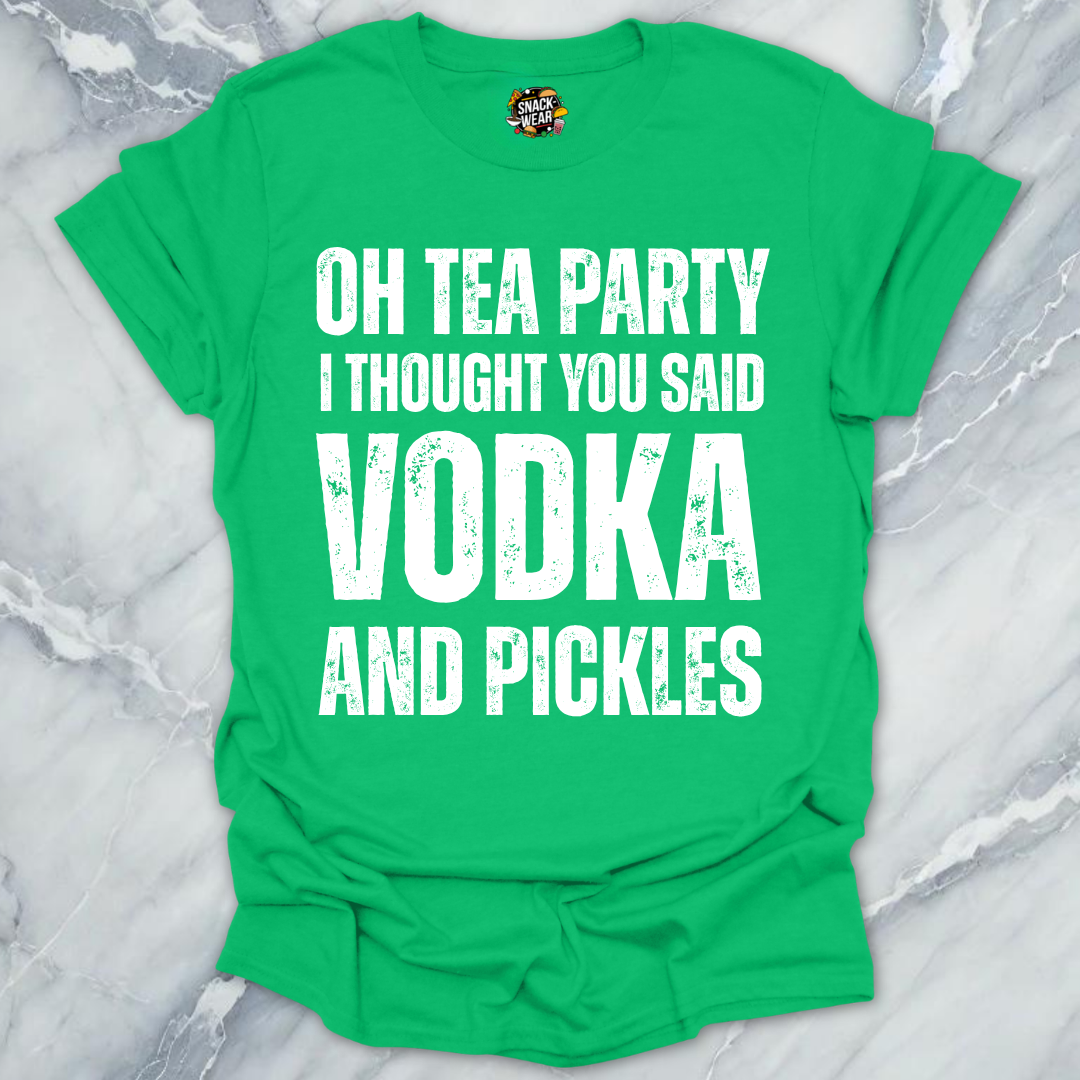 Tea Party Vodka Pickles T-Shirt
