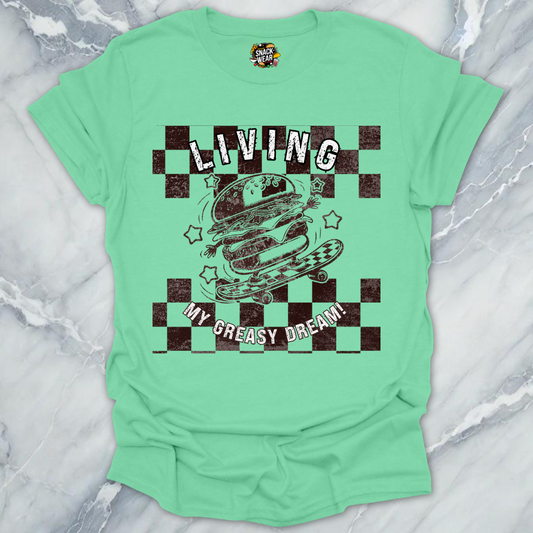 Vintage Skater Burger T-Shirt