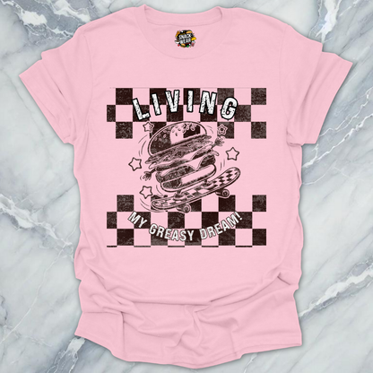 Vintage Skater Burger T-Shirt