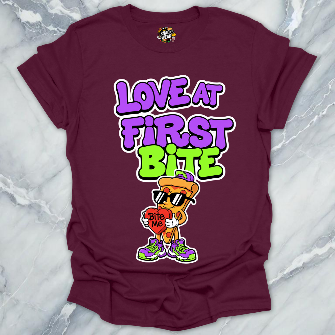 Love at First Bite Pizza T-Shirt