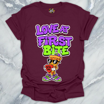 Love at First Bite Pizza T-Shirt
