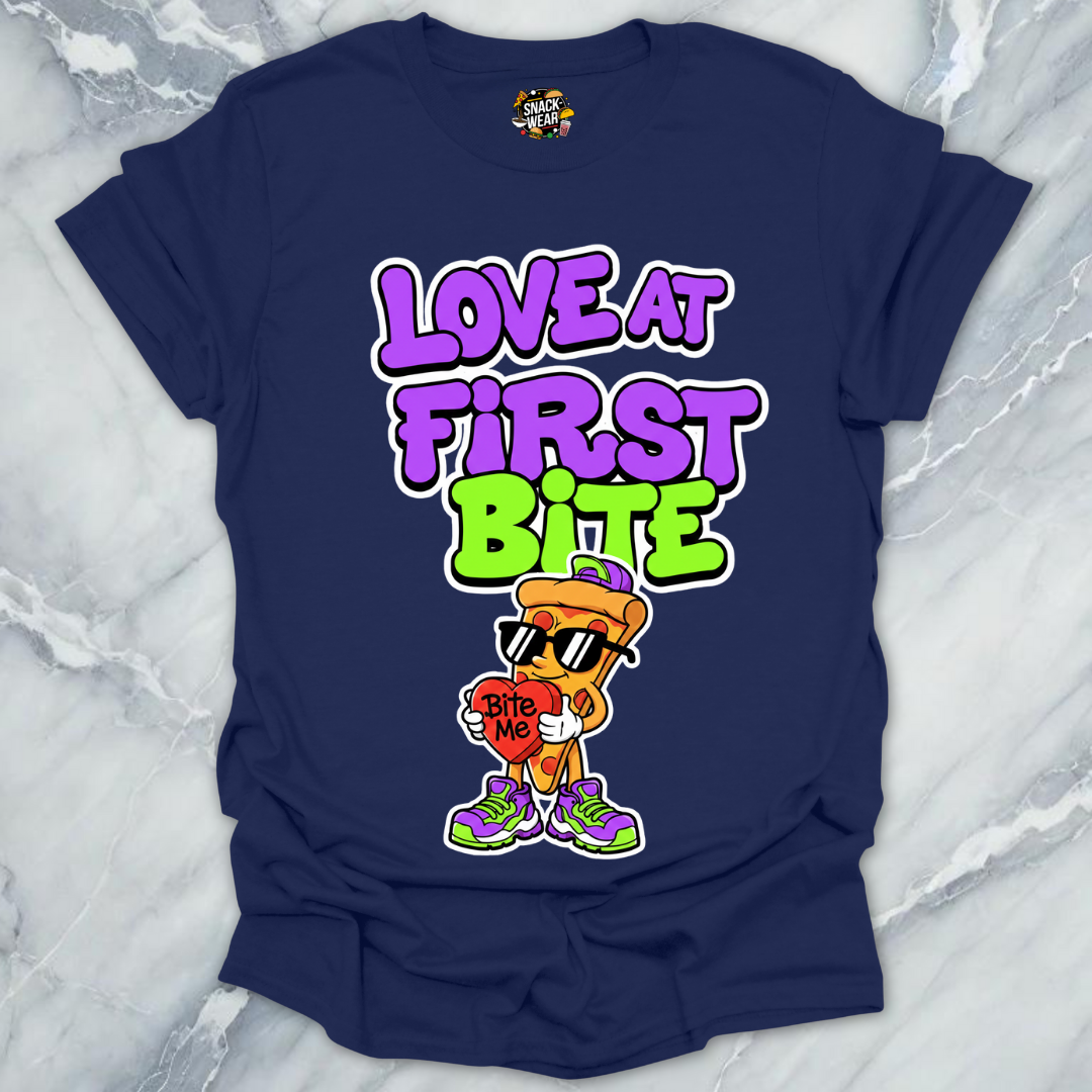 Love at First Bite Pizza T-Shirt