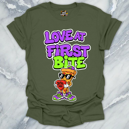 Love at First Bite Pizza T-Shirt