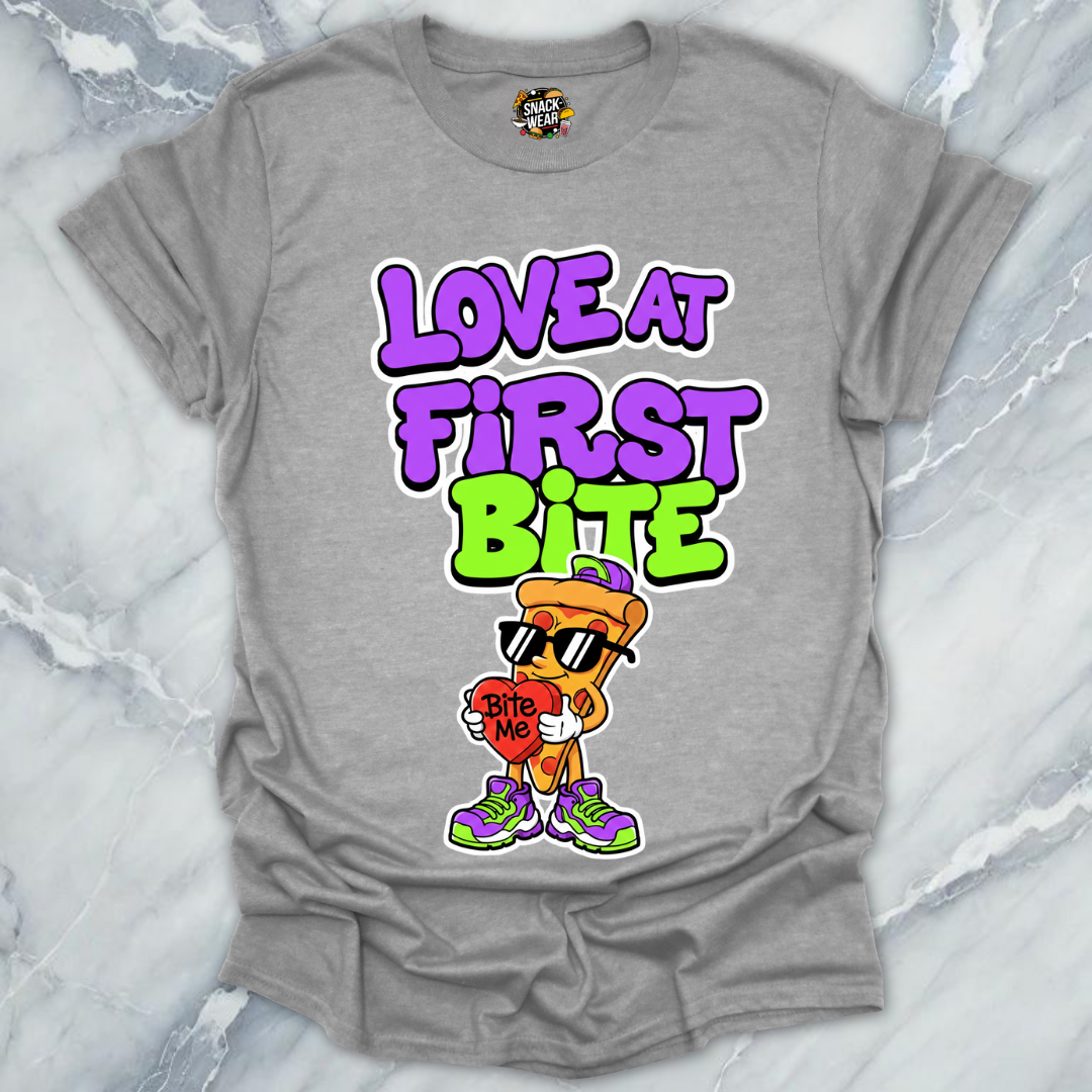 Love at First Bite Pizza T-Shirt