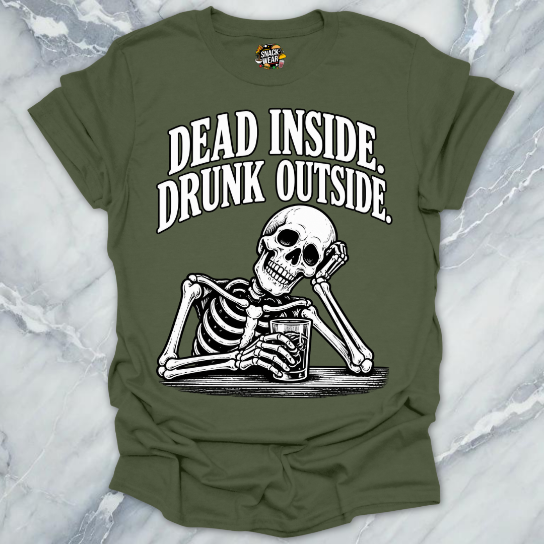 Dead Inside Drunk Outside Bar Shirt