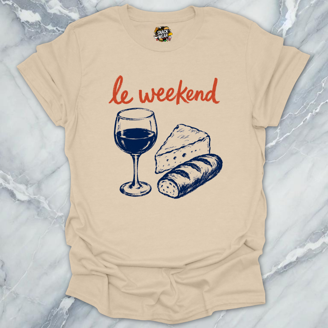 Le Weekend Wine Cheese T-Shirt
